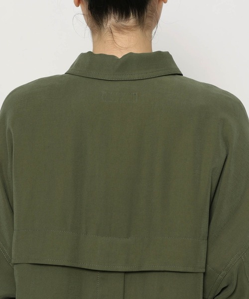 PAGEBOY（ページボーイ）の「ダッドサイズミリタリージャケット（ミリタリージャケット・レディース・ブラック/カーキ/ライトベージュ・FREE）」の20枚目の写真