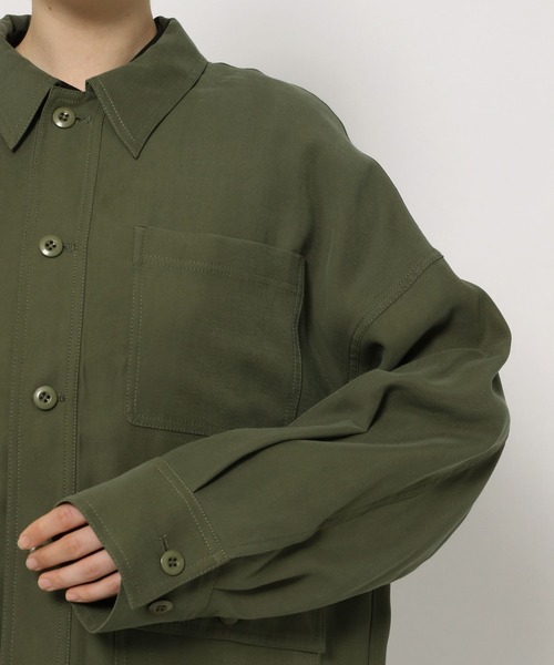 PAGEBOY（ページボーイ）の「ダッドサイズミリタリージャケット（ミリタリージャケット・レディース・ブラック/カーキ/ライトベージュ・FREE）」の21枚目の写真