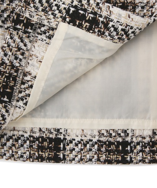 N.（N. Natural Beauty Basic）（エヌエヌナチュラルビューティーベーシック）の「【S Size Line】◆ツイードチェックタイトスカート（スカート・レディース・ブラック系その他/ブルー系その他・SMALL/MEDIUM）」の17枚目の写真