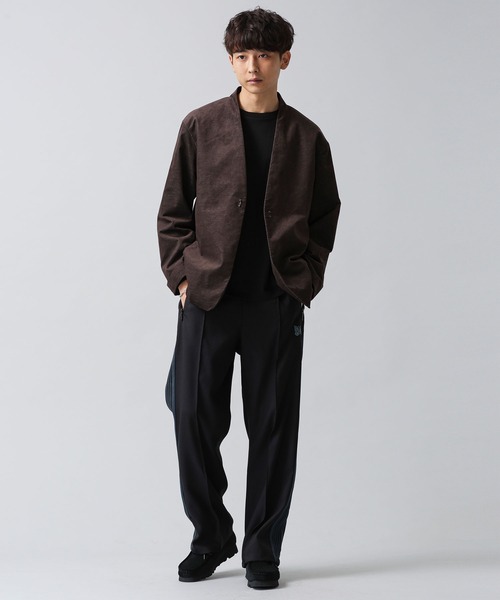 NANO universe（ナノユニバース）の「ヴィンテージ風モールスキン　ノーカラージャケット（テーラードジャケット・メンズ・ブラック/ネイビー/ベージュ/ブラウン・L/S/M/XL）」の11枚目の写真