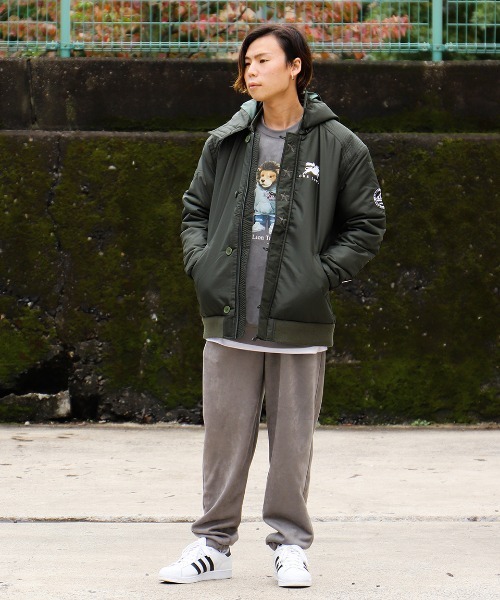 NESTA BRAND(ネスタブランド)の「撥水N2Bフード脱着JKT(ミリタリージャケット・メンズ・ブラック/カーキ・S/XXL/M/XL/L)」の3枚目の写真