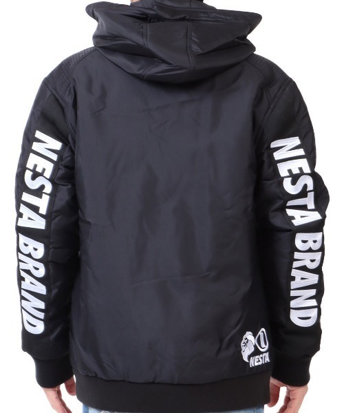 NESTA BRAND(ネスタブランド)の「撥水N2Bフード脱着JKT(ミリタリージャケット・メンズ・ブラック/カーキ・S/XXL/M/XL/L)」の16枚目の写真