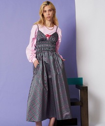 MAISON SPECIAL | ラメギンガムジャガードキャミワンピース【MAISON SPECIAL/メゾンスペシャル】(ワンピース)