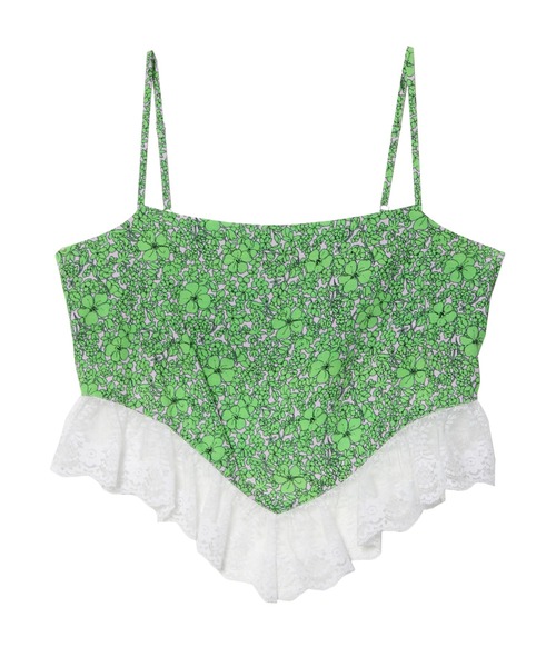 PAMEO POSE（パメオポーズ）の「Flower Queen Cami（キャミソール・レディース・グリーン/オレンジ・FREE）」の9枚目の写真