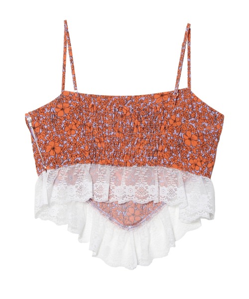 PAMEO POSE（パメオポーズ）の「Flower Queen Cami（キャミソール・レディース・グリーン/オレンジ・FREE）」の11枚目の写真