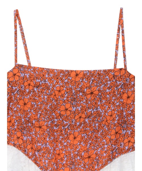 PAMEO POSE（パメオポーズ）の「Flower Queen Cami（キャミソール・レディース・グリーン/オレンジ・FREE）」の4枚目の写真