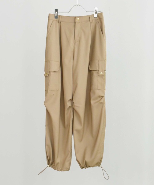 palm RICHE(ポームリシュ)の「レディーライクカーゴパンツ(カーゴパンツ・レディース・ブラック/ライトグリーン/ライトベージュ・M)」の16枚目の写真