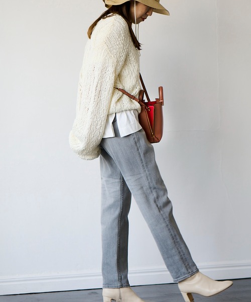 E'POR（エポール）の「【E'POR】Y BAG Micro（サイドジップマイクロショルダーバッグ）（ショルダーバッグ・レディース・オレンジ/ライトグリーン/ブラウン系その他2・FREE）」の6枚目の写真