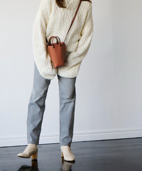 E'POR（エポール）の「【E'POR】Y BAG Micro（サイドジップマイクロショルダーバッグ）（ショルダーバッグ・レディース・オレンジ/ライトグリーン/ブラウン系その他2・FREE）」の7枚目の写真