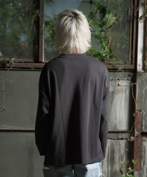 G.O.C（ジーオーシー）の「サイドジップルーズシルキーポンチロンT（Tシャツ/カットソー・メンズ・ホワイト/チャコールグレー/ブラック・MEDIUM/LARGE）」の19枚目の写真