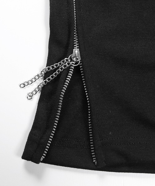 G.O.C（ジーオーシー）の「サイドジップルーズシルキーポンチロンT（Tシャツ/カットソー・メンズ・ホワイト/チャコールグレー/ブラック・MEDIUM/LARGE）」の22枚目の写真