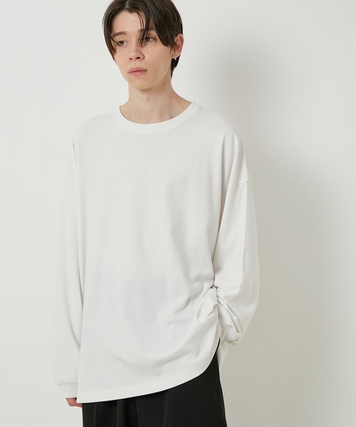 JUNRED（ジュンレッド）の「ソフティーポンチロングスリーブTシャツ（Tシャツ/カットソー・メンズ・ホワイト/チャコールグレー/ライトグレー/グリーン・M/L/LL）」の9枚目の写真