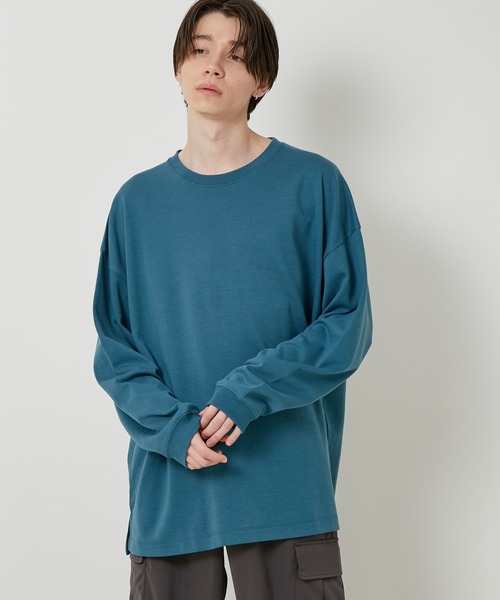 JUNRED（ジュンレッド）の「ソフティーポンチロングスリーブTシャツ（Tシャツ/カットソー・メンズ・ホワイト/チャコールグレー/ライトグレー/グリーン・M/L/LL）」の12枚目の写真