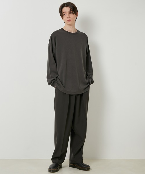 JUNRED（ジュンレッド）の「ソフティーポンチロングスリーブTシャツ（Tシャツ/カットソー・メンズ・ホワイト/チャコールグレー/ライトグレー/グリーン・M/L/LL）」の13枚目の写真