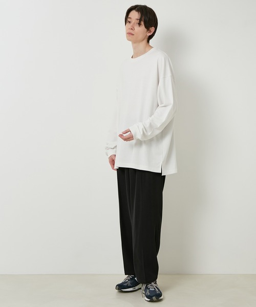 JUNRED（ジュンレッド）の「ソフティーポンチロングスリーブTシャツ（Tシャツ/カットソー・メンズ・ホワイト/チャコールグレー/ライトグレー/グリーン・M/L/LL）」の17枚目の写真