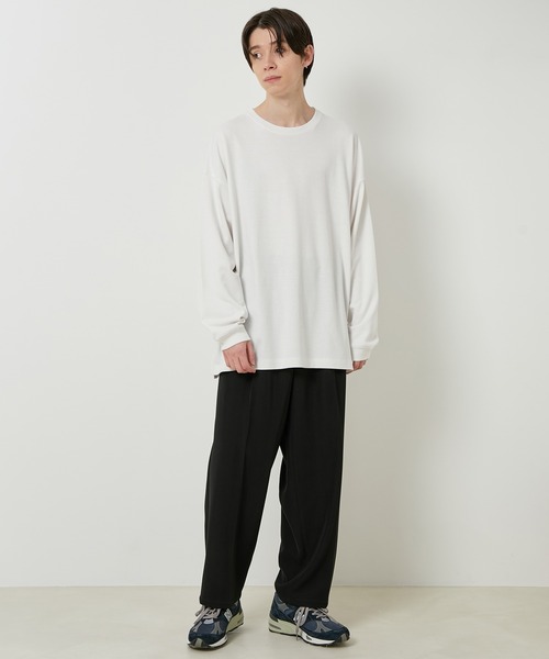 JUNRED（ジュンレッド）の「ソフティーポンチロングスリーブTシャツ（Tシャツ/カットソー・メンズ・ホワイト/チャコールグレー/ライトグレー/グリーン・M/L/LL）」の18枚目の写真