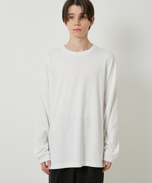 JUNRED（ジュンレッド）の「ソフティーポンチロングスリーブTシャツ（Tシャツ/カットソー・メンズ・ホワイト/チャコールグレー/ライトグレー/グリーン・M/L/LL）」の21枚目の写真