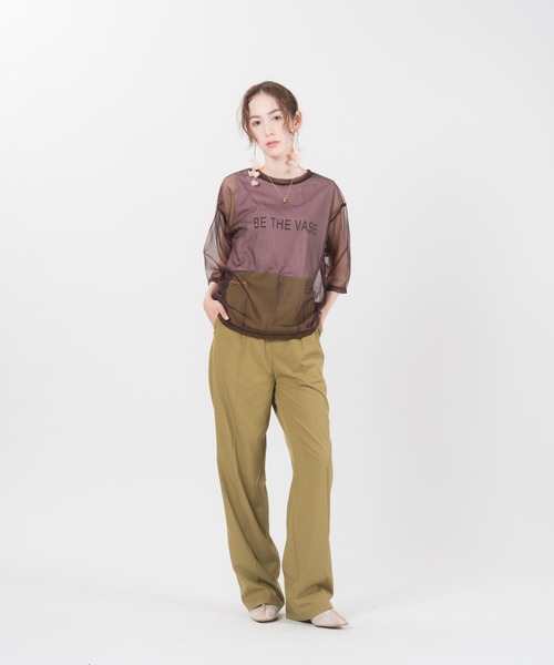 LAYMEE（レイミー）の「Centre pants / セントレパンツ（その他パンツ・レディース・カーキ/ピンク/アイボリー・FREE）」の20枚目の写真