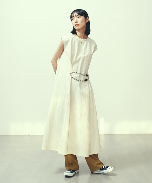 LAYMEE（レイミー）の「Centre pants / セントレパンツ（その他パンツ・レディース・カーキ/ピンク/アイボリー・FREE）」の11枚目の写真