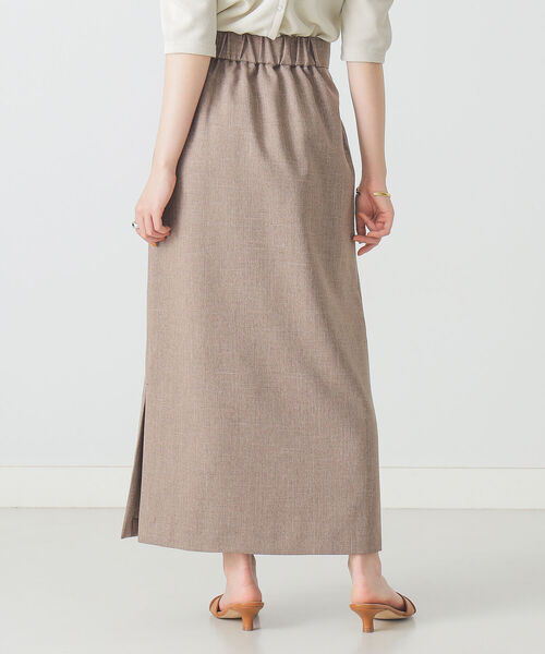 BEAMS LIGHTS（ビームスライツ）の「BEAMS LIGHTS / リネン調 スリット スカート（スカート・レディース・ブラウン/ピンク・38/36）」の16枚目の写真