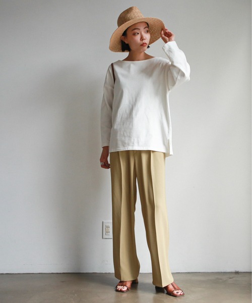 feepur(フェピュール)の「《セットアップ対応》タックワイドパンツ(スラックス・レディース・ブラック/アイボリー/モカ/ライトカーキ・SMALL/MEDIUM)」の15枚目の写真