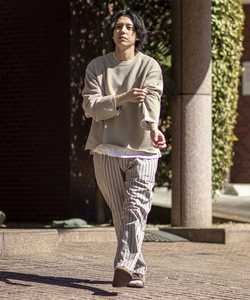 B.C STOCK（ベーセーストック）の「RePe KNIT2inLAYERED（ニット/セーター・メンズ・チャコールグレー/ブラック/ベージュ/イエロー/モスグリーン・MEDIUM/LARGE）」の15枚目の写真