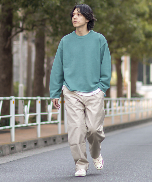 B.C STOCK（ベーセーストック）の「RePe KNIT2inLAYERED（ニット/セーター・メンズ・チャコールグレー/ブラック/ベージュ/イエロー/モスグリーン・MEDIUM/LARGE）」の18枚目の写真
