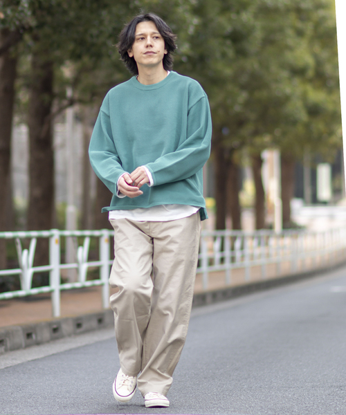B.C STOCK（ベーセーストック）の「RePe KNIT2inLAYERED（ニット/セーター・メンズ・チャコールグレー/ブラック/ベージュ/イエロー/モスグリーン・MEDIUM/LARGE）」の19枚目の写真