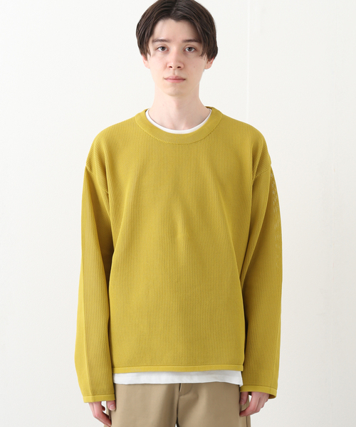 B.C STOCK（ベーセーストック）の「RePe KNIT2inLAYERED（ニット/セーター・メンズ・チャコールグレー/ブラック/ベージュ/イエロー/モスグリーン・MEDIUM/LARGE）」の22枚目の写真