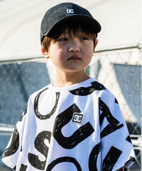 DC SHOES（ディーシーシューズ）の「22 KD LOGO GRAPHIC S/DCキッズバックプリント半袖Tシャツ（Tシャツ/カットソー・キッズ・ホワイト/ブラック/ホワイト×ブラック/ブラック×ホワイト・130/140/150/160/120）」の3枚目の写真