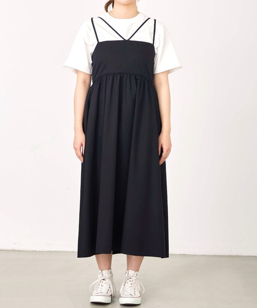 MILKFED.（ミルクフェド）の「CAMISOLE DRESS（ワンピース・レディース・ブラック/ベージュ/ブルー・ONE SIZE）」の12枚目の写真
