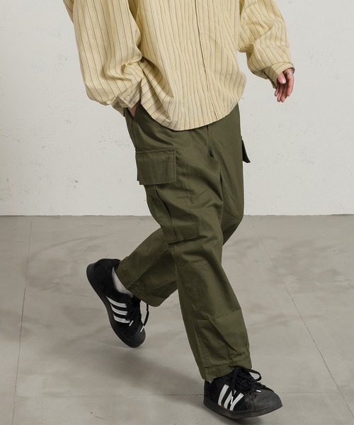 kutir（クティール）の「ミリタリーカーゴパンツ（カーゴパンツ・メンズ・ブラック/カーキ/イエロー・SMALL/MEDIUM/LARGE）」の2枚目の写真