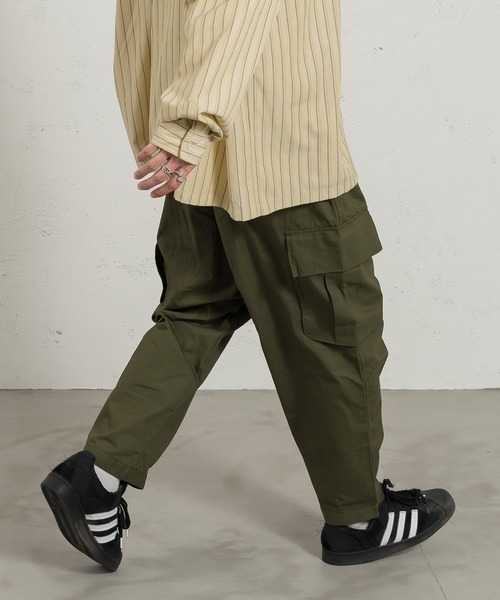 kutir（クティール）の「ミリタリーカーゴパンツ（カーゴパンツ・メンズ・ブラック/カーキ/イエロー・SMALL/MEDIUM/LARGE）」の20枚目の写真