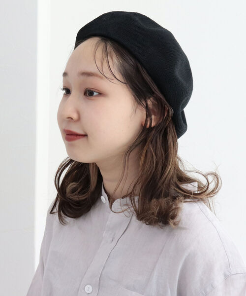 Odds（オッズ）の「【ODDS/オッズ】JP COTTON BERET ベレー帽（ハンチング/ベレー帽・レディース・ベージュ/ライトグレー/ブラック・FREE）」の2枚目の写真
