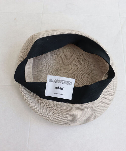 Odds（オッズ）の「【ODDS/オッズ】JP COTTON BERET ベレー帽（ハンチング/ベレー帽・レディース・ベージュ/ライトグレー/ブラック・FREE）」の17枚目の写真