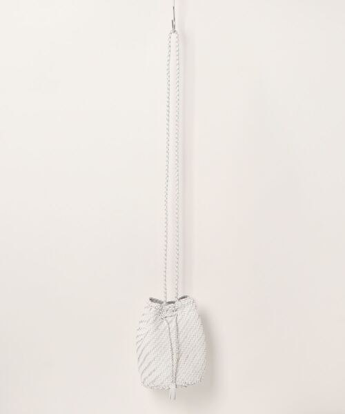 DRAGON（ドラゴン）の「【DRAGON DIFFUSION/ドラゴンディフュージョン】メッシュ レザー ショルダーバッグ　POMPOM DOUBLE（ショルダーバッグ・レディース・ダークブラウン/ブラック/ブラウン/ホワイト・FREE）」の9枚目の写真