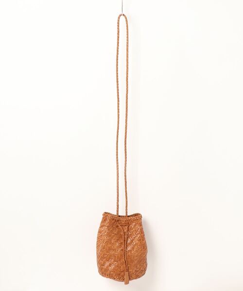 DRAGON（ドラゴン）の「【DRAGON DIFFUSION/ドラゴンディフュージョン】メッシュ レザー ショルダーバッグ　POMPOM DOUBLE（ショルダーバッグ・レディース・ダークブラウン/ブラック/ブラウン/ホワイト・FREE）」の12枚目の写真