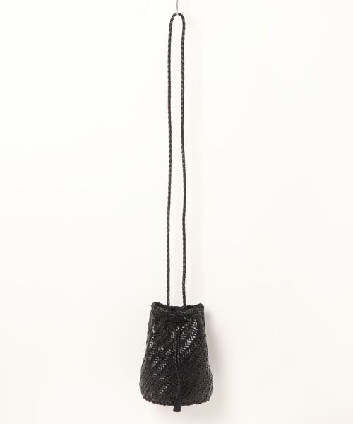 DRAGON（ドラゴン）の「【DRAGON DIFFUSION/ドラゴンディフュージョン】メッシュ レザー ショルダーバッグ　POMPOM DOUBLE（ショルダーバッグ・レディース・ダークブラウン/ブラック/ブラウン/ホワイト・FREE）」の10枚目の写真