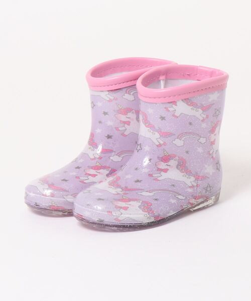 TSURUYA(ツルヤ)の「《DOUBLE ST》4956(レインシューズ・キッズ・ピンク/サックスブルー・16.0cm/15.0cm/17.0cm/19.0cm/18.0cm)」の2枚目の写真