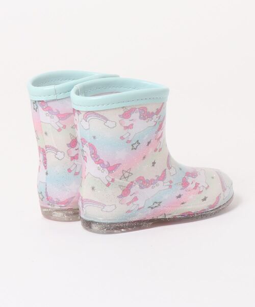 TSURUYA(ツルヤ)の「《DOUBLE ST》4956(レインシューズ・キッズ・ピンク/サックスブルー・16.0cm/15.0cm/17.0cm/19.0cm/18.0cm)」の3枚目の写真