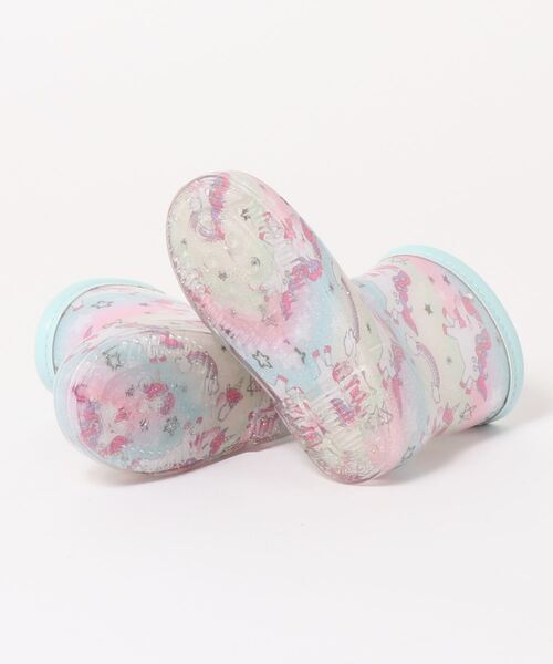 TSURUYA(ツルヤ)の「《DOUBLE ST》4956(レインシューズ・キッズ・ピンク/サックスブルー・16.0cm/15.0cm/17.0cm/19.0cm/18.0cm)」の4枚目の写真