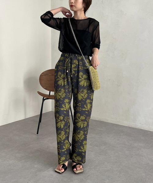 CAPRICIEUX LE'MAGE（カプリシューレマージュ）の「パワーメッシュプルオーバー（Tシャツ/カットソー・レディース・ブラック/ベージュ/ライトグリーン・FREE）」の17枚目の写真