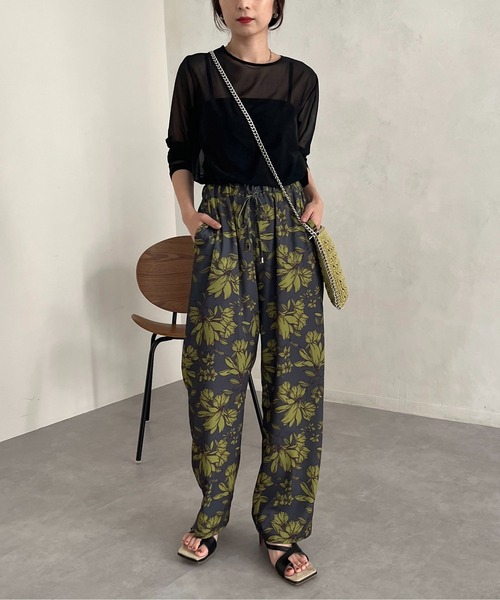 CAPRICIEUX LE'MAGE（カプリシューレマージュ）の「パワーメッシュプルオーバー（Tシャツ/カットソー・レディース・ブラック/ベージュ/ライトグリーン・FREE）」の18枚目の写真