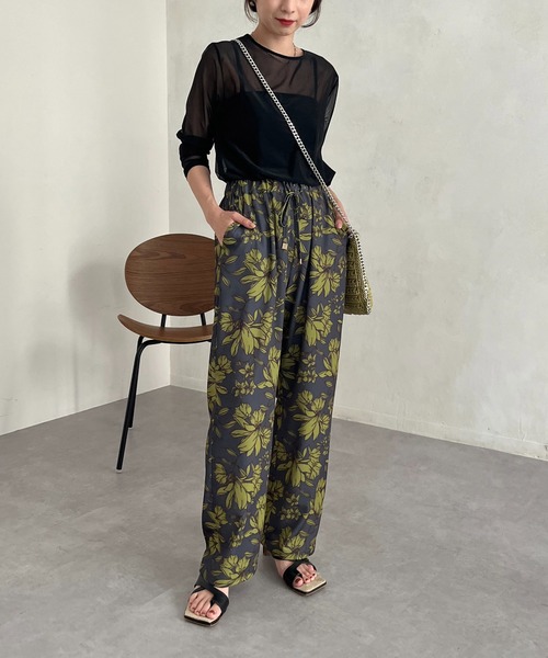 CAPRICIEUX LE'MAGE（カプリシューレマージュ）の「パワーメッシュプルオーバー（Tシャツ/カットソー・レディース・ブラック/ベージュ/ライトグリーン・FREE）」の19枚目の写真