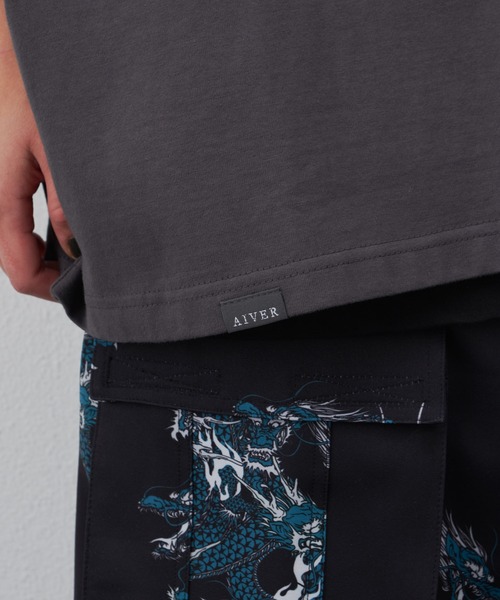 AIVER（アイバー）の「AIVER　16/-ウォッシュ天竺S/SビッグTEE（Tシャツ/カットソー・メンズ・ブラック/ホワイト/ブルー系その他/チャコールグレー・MEDIUM/LARGE/SMALL）」の22枚目の写真
