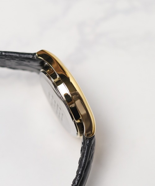 B.I.D.（ビーアイディー）の「《CASIO》クラシック　ラウンド　GD　レザー（アナログ腕時計・レディース・ブラック/シルバー/ゴールド・FREE）」の8枚目の写真