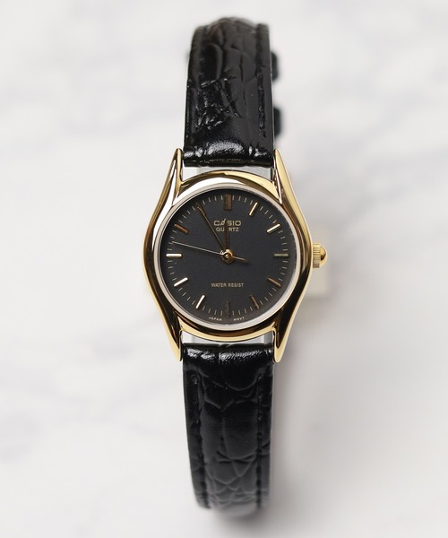 B.I.D.（ビーアイディー）の「《CASIO》クラシック　ラウンド　GD　レザー（アナログ腕時計・レディース・ブラック/シルバー/ゴールド・FREE）」の15枚目の写真