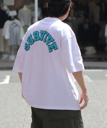 ビッグシルエット BLOCK LS 発泡プリント カレッジロゴTシャツ【ILL'S】