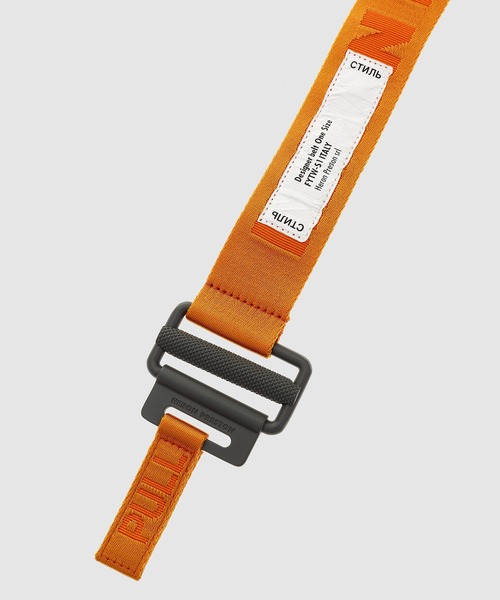 HERON PRESTON(ヘロンプレストン)の「HP TAPEBELT CLASSIC BUCKLE(ベルト・メンズ・オレンジ系その他・ONE SIZE)」の2枚目の写真