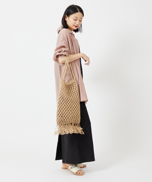 U by SPICK&SPAN(ユーバイスピックアンドスパン)の「【BAGMATI /バグマティ】JUDEフリンジBAG(ショルダーバッグ・レディース・アイボリー・FREE)」の5枚目の写真